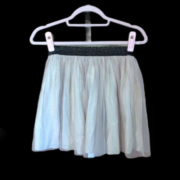 Decree Shimmer Tulle Skirt Sz S‎ Gold Sparkle Elastic Waist Excellent Condition - Picture 1 of 6